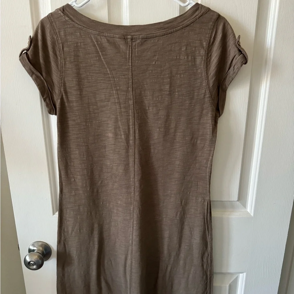 Cute Easy Banana Republic Dress, S, Taupe, Cap Sleeves NWOT - Picture 4 of 6